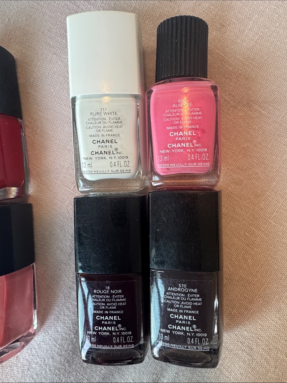 CHANEL Assorted Nail Lacquer 8 colors + Base & Gel Top Coat - Picture 3 of 4